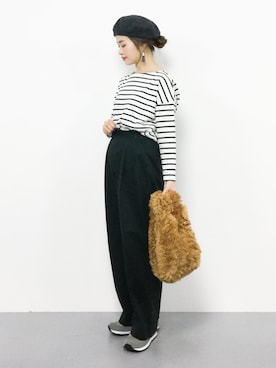 isaさん（レディース・155cm）の冬コーディネート