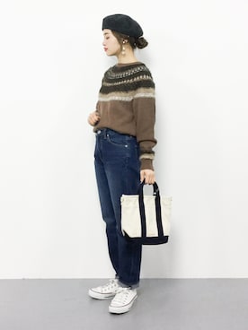 isaさん(レディース・155cm)の冬コーディネート