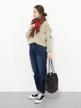 isaさん(レディース・155cm)の冬コーディネート