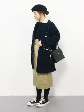 isaさん（レディース・155cm）の冬コーディネート