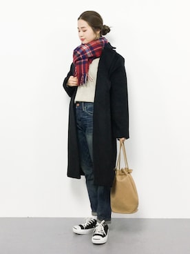 isaさん(レディース・155cm)の冬コーディネート