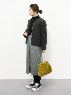 isaさん（レディース・155cm）の冬コーディネート