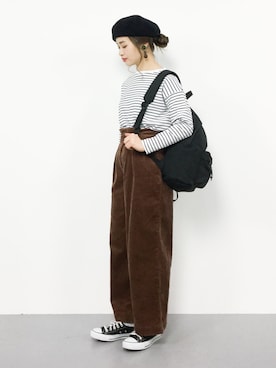 isaさん（レディース・155cm）の冬コーディネート