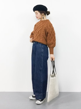 isaさん(レディース・155cm)の冬コーディネート