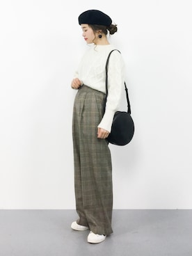 isaさん（レディース・155cm）の冬コーディネート