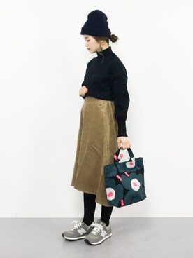 isaさん（レディース・155cm）の冬コーディネート