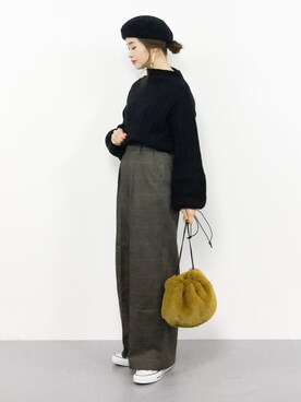 isaさん(レディース・155cm)の冬コーディネート