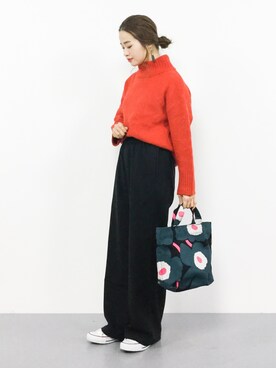 isaさん（レディース・155cm）の冬コーディネート