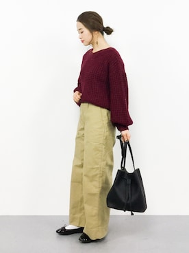 isaさん（レディース・155cm）の冬コーディネート