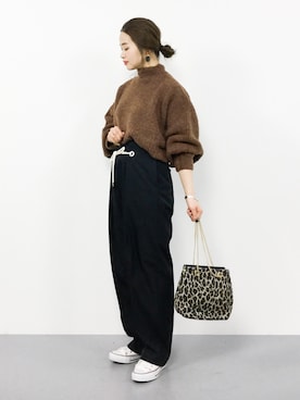 isaさん(レディース・155cm)の冬コーディネート