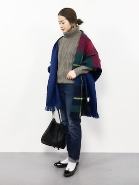 isaさん（レディース・155cm）の冬コーディネート