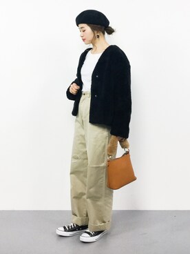 isaさん（レディース・155cm）の冬コーディネート