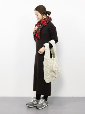 isaさん(レディース・155cm)の冬コーディネート