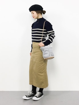 isaさん（レディース・155cm）の冬コーディネート