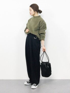 isaさん（レディース・155cm）の冬コーディネート
