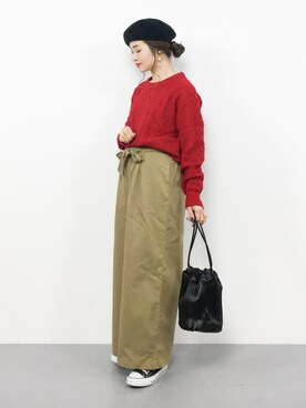 isaさん(レディース・155cm)の冬コーディネート