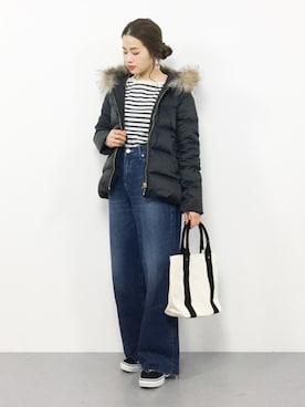 isaさん（レディース・155cm）の冬コーディネート