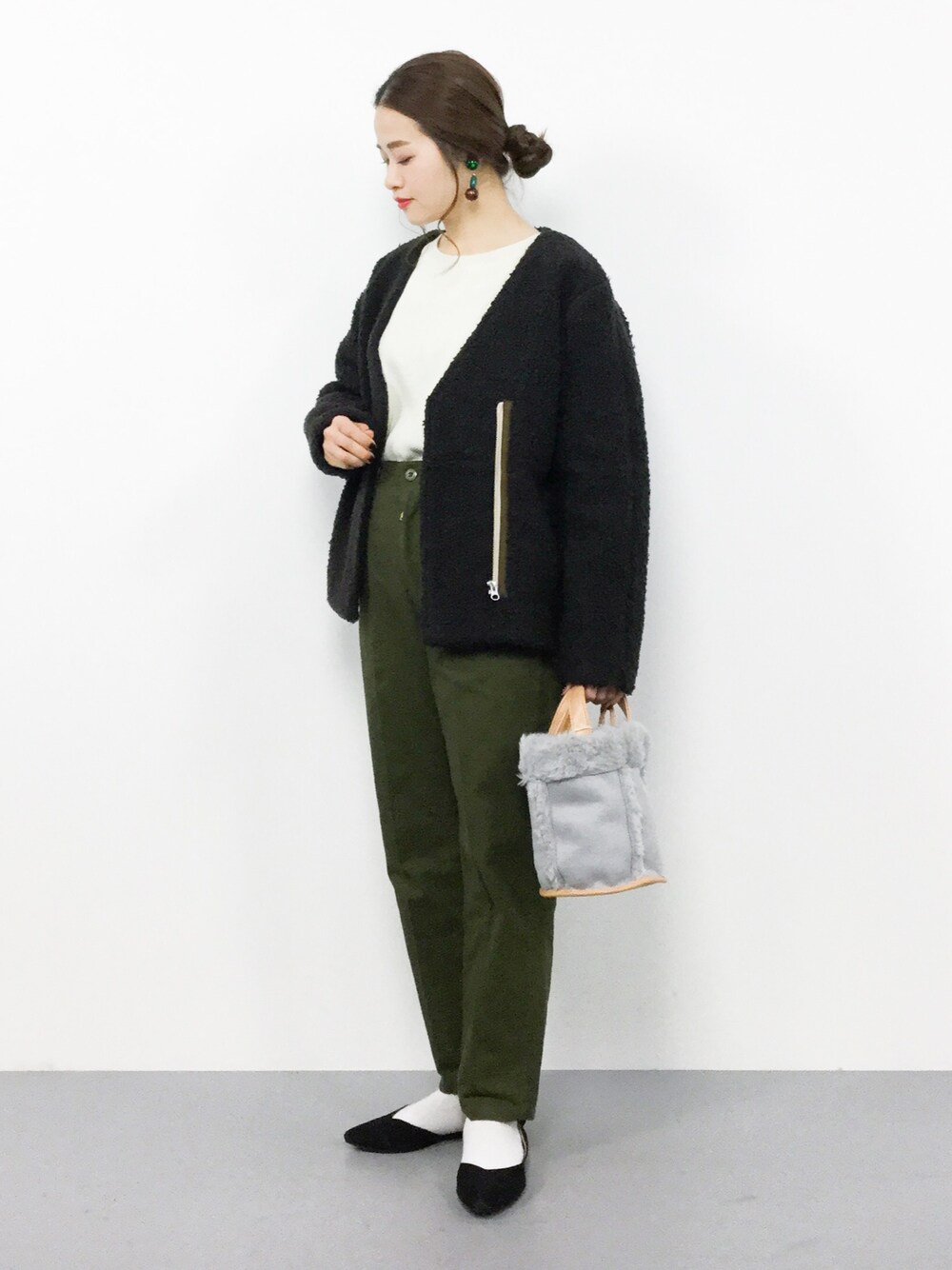 SLOBE IENA カーリー ボアブルゾン アウター ジャケット ボア　フリー SLOBE IENA カーリー ボアブルゾン アウター ジャケット ボア