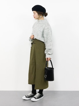 isaさん（レディース・155cm）の冬コーディネート