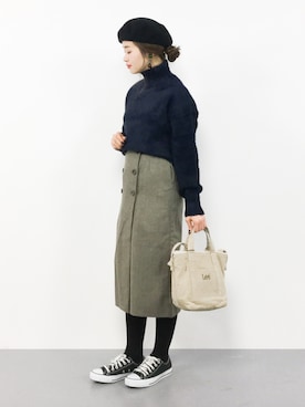 isaさん（レディース・155cm）の冬コーディネート