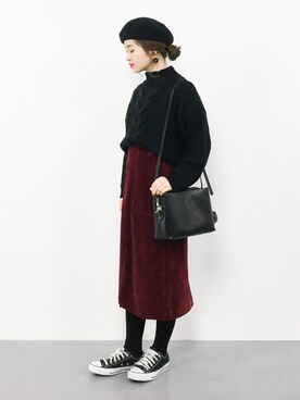 isaさん(レディース・155cm)の冬コーディネート