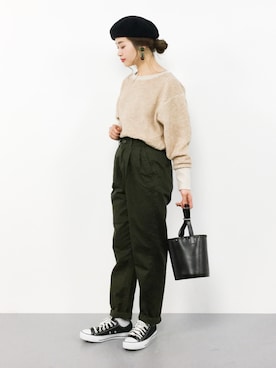 isaさん（レディース・155cm）の冬コーディネート