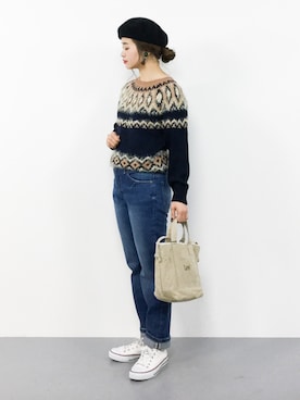 isaさん（レディース・155cm）の冬コーディネート