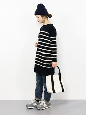 isaさん（レディース・155cm）の冬コーディネート