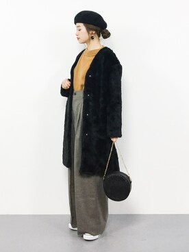 isaさん(レディース・155cm)の冬コーディネート