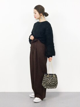 isaさん（レディース・155cm）の冬コーディネート