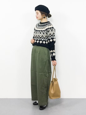 isaさん（レディース・155cm）の冬コーディネート