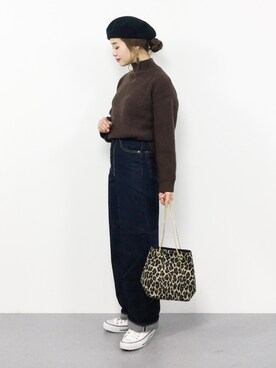 isaさん（レディース・155cm）の冬コーディネート