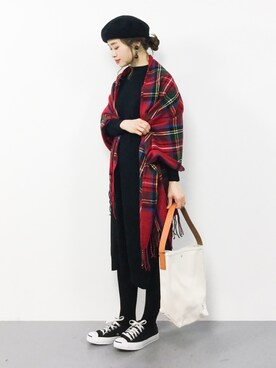 isaさん（レディース・155cm）の冬コーディネート