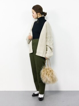 isaさん（レディース・155cm）の冬コーディネート