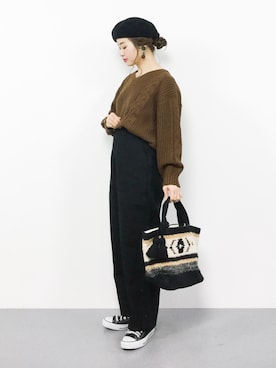 isaさん（レディース・155cm）の冬コーディネート