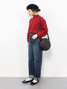 isaさん（レディース・155cm）の冬コーディネート