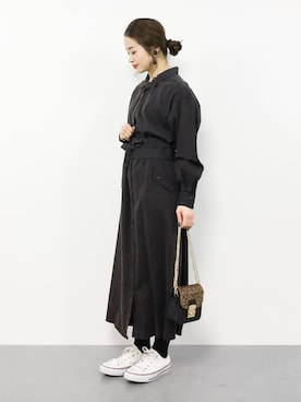 isaさん（レディース・155cm）の冬コーディネート