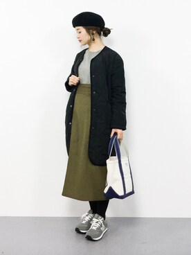 isaさん（レディース・155cm）の冬コーディネート