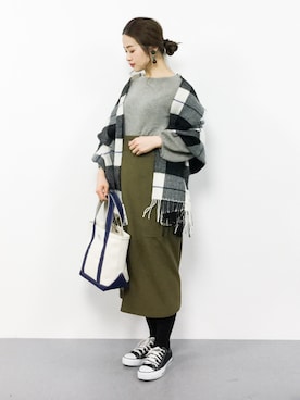 isaさん（レディース・155cm）の冬コーディネート