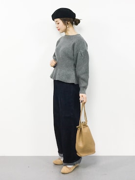 isaさん（レディース・155cm）の冬コーディネート