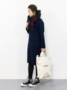 isaさん（レディース・155cm）の冬コーディネート