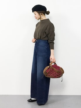 isaさん（レディース・155cm）の冬コーディネート