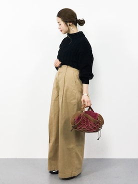 isaさん（レディース・155cm）の冬コーディネート