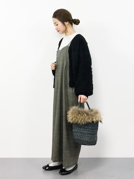 isaさん（レディース・155cm）の冬コーディネート