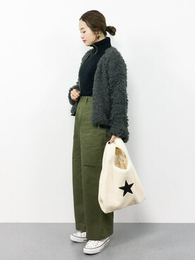 isaさん（レディース・155cm）の冬コーディネート