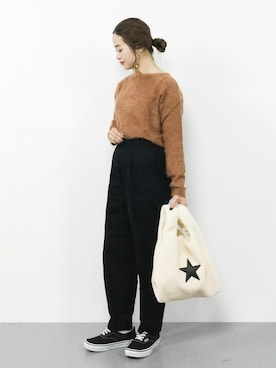 isaさん（レディース・155cm）の冬コーディネート