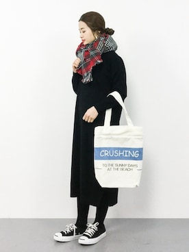 isaさん（レディース・155cm）の冬コーディネート