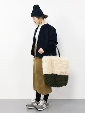 isaさん（レディース・155cm）の冬コーディネート