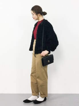 isaさん（レディース・155cm）の冬コーディネート