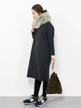 isaさん（レディース・155cm）の冬コーディネート